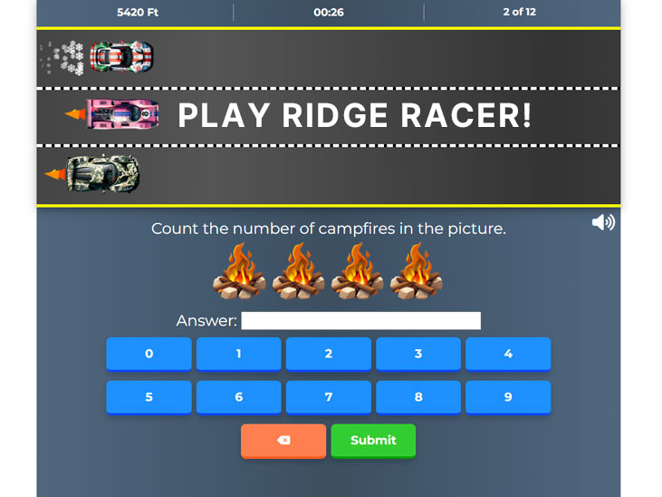 Ridge racer - a free adaptive racing game.